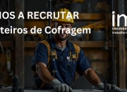 Carpinteiros de Cofragem (M/F) — Maia