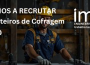 Carpinteiros de Cofragem (M/F) — Porto