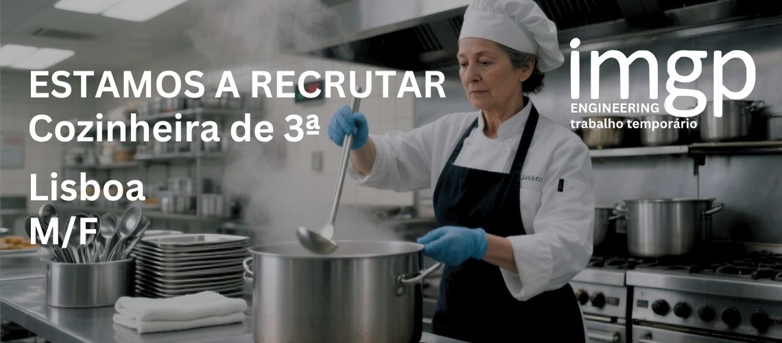 Cozinheiros de 3ª (M/F) — Lisboa e Arredores