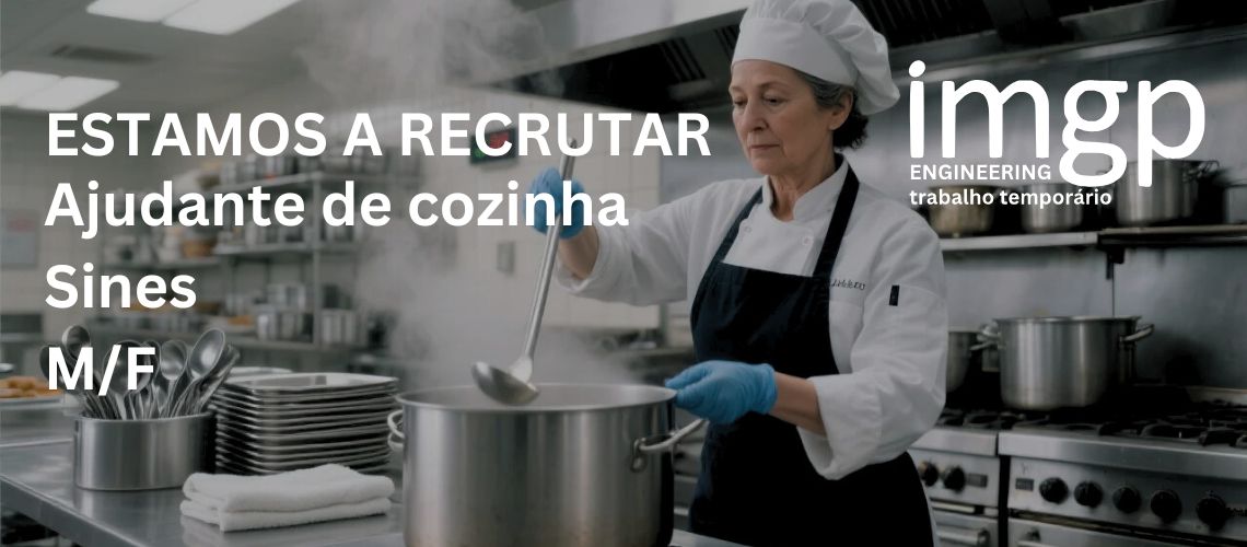 Ajudante de Cozinha (M/F) — Sines
