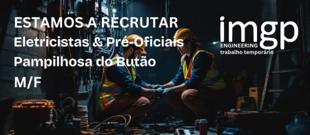 Eletricistas &amp; Pr&eacute;-Oficiais de Eletricista (M/F) &mdash; Pampilhosa do Bot&atilde;o