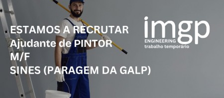 Ajudante de Pintor (M/F) &mdash; Paragem Galp, Sines