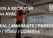 TÉCNICOS DE AVAC (M/F) — Vila Real / Porto / Amarante / Paredes / Viseu / Coimbra
