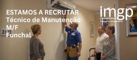 T&eacute;cnico de Manuten&ccedil;&atilde;o (M/F)