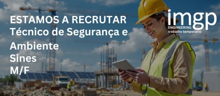 T&eacute;cnico de Seguran&ccedil;a e Ambiente (M/F)