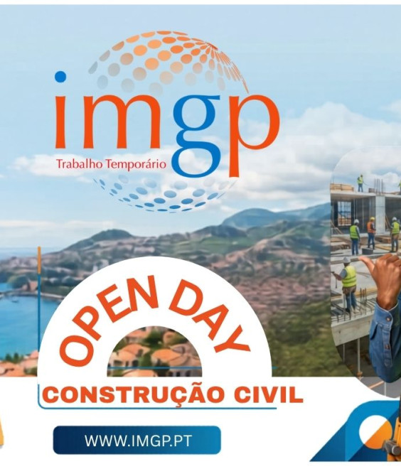 IMGP &ndash; Trabalho Tempor&aacute;rio organiza um Open Day exclusivo para profissionais da Constru&ccedil;&atilde;o Civil na Ilha da Madeira.