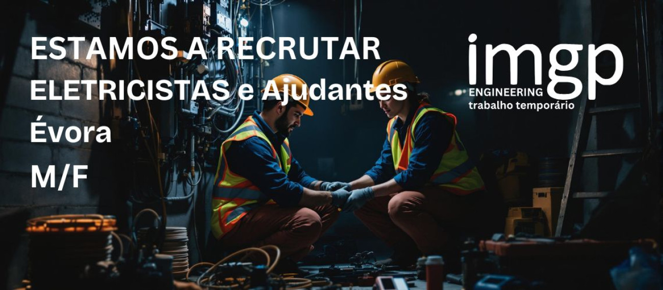 Eletricistas e Ajudantes - Média e Baixa Tensão (M/F)