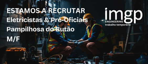 Eletricistas & Pré-Oficiais de Eletricista (M/F) — Pampilhosa do Botão
