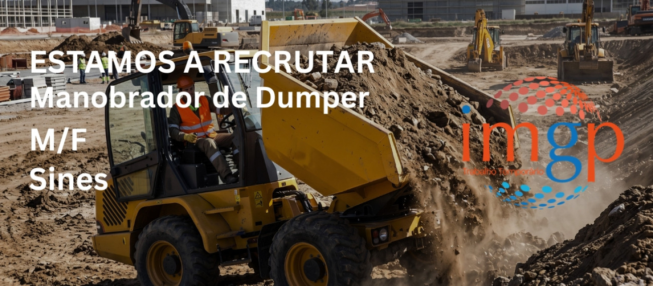 Manobrador de Dumper (M/F) — Sines
