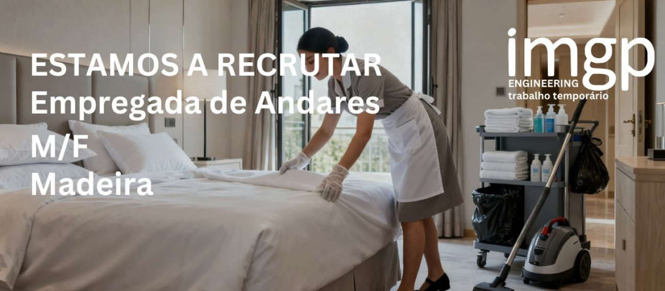 Empregada de Andares (M/F) — Funchal, Ilha da Madeira