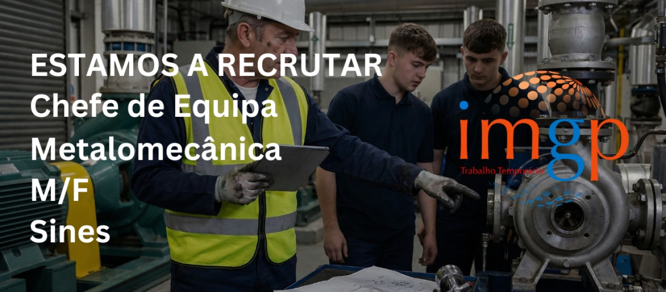Chefe de Equipa Metalomecânica (M/F) — Sines