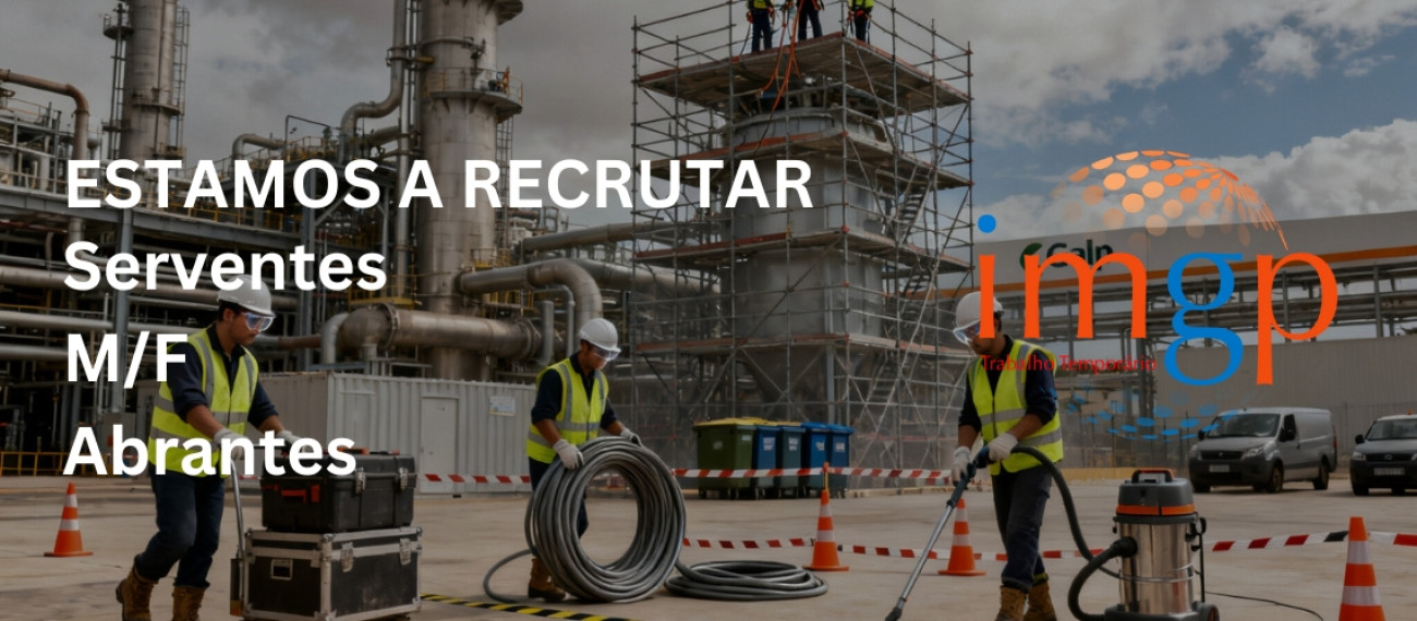 Serventes (M/F) — Entrada Imediata