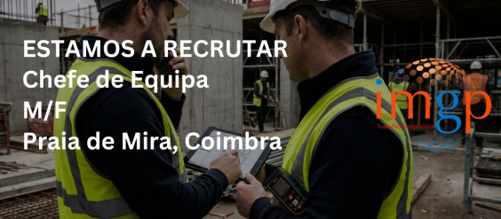 Chefe de Equipa (M/F) &mdash; Praia de Mira (Coimbra)