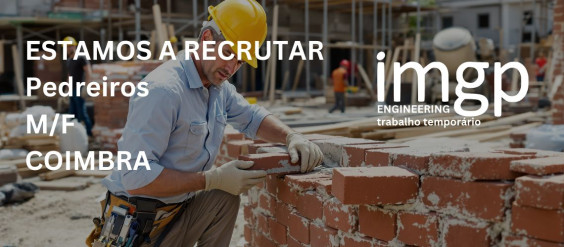 Pedreiros (M/F) — Coimbra (Santo António dos Olivais)