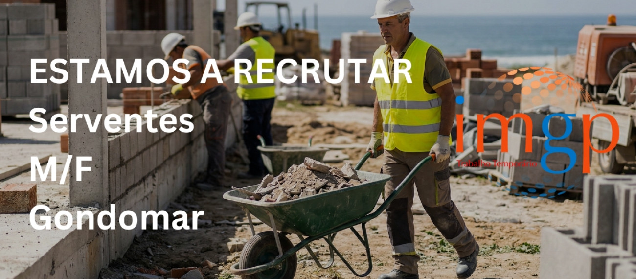 Servente (M/F) para Gondomar — Porto