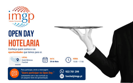 Open Day Hotelaria em Funchal