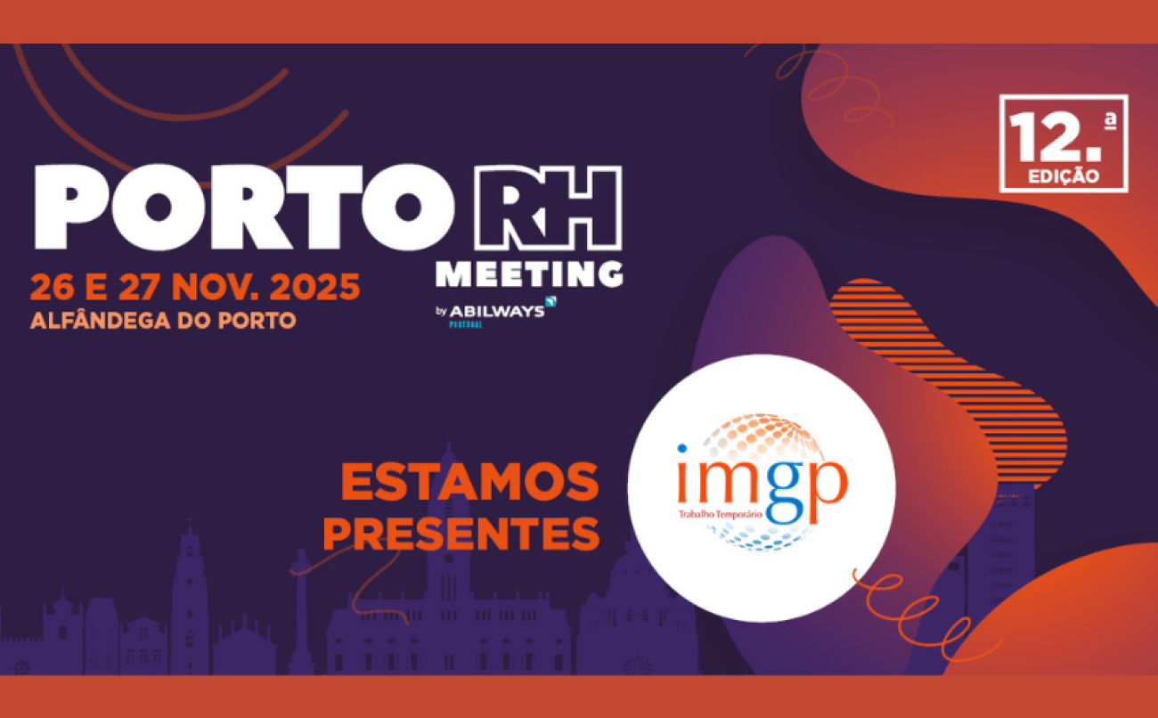 IMGP Patrocinador Oficial Porto RH Meeting 2025 | Liderança em Trabalho Temporário