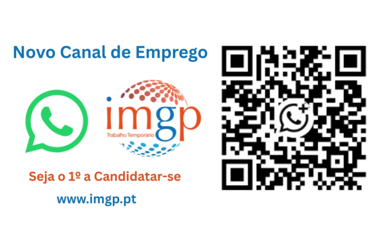 O Seu Próximo Emprego à Distância de uma Mensagem: Novo Canal de WhatsApp da IMGP